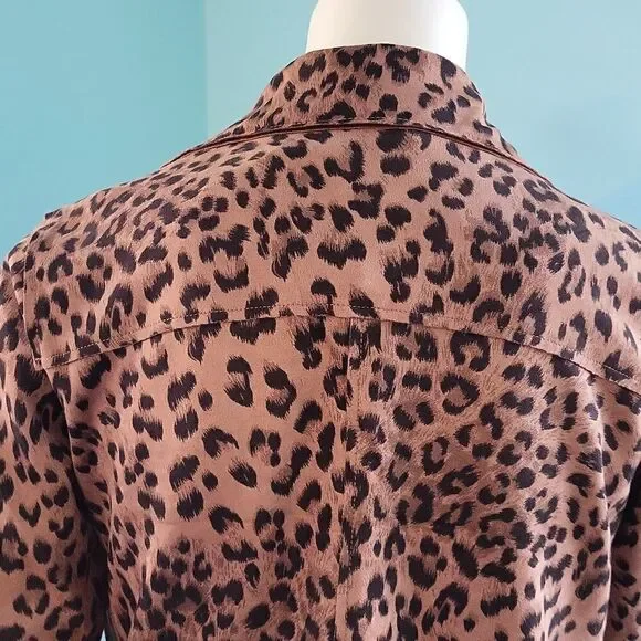 Active USA Leopard Print Moto Jacket - Picture 5 of 12